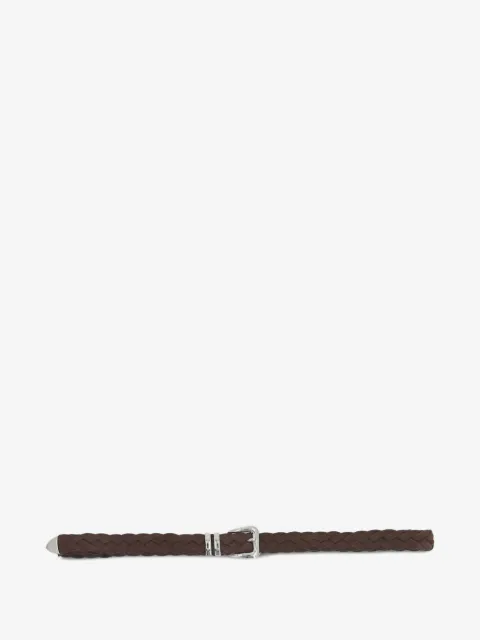 Brunello Cucinelli interwoven suede belt