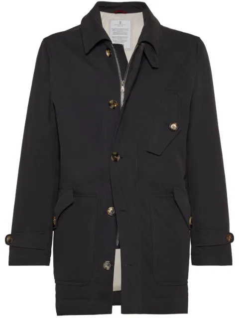 Brunello Cucinelli padded trench coat Men