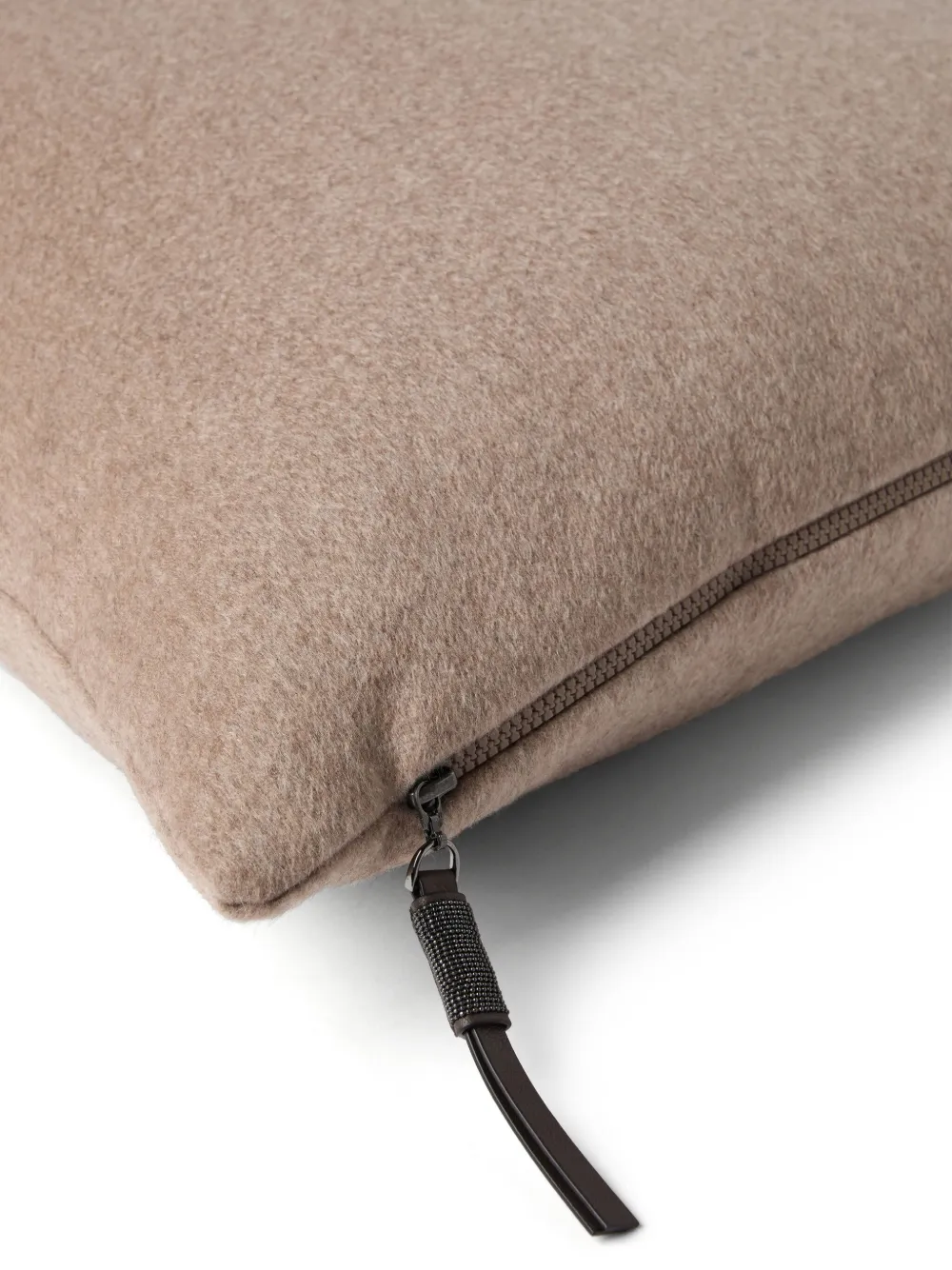 Brunello Cucinelli Cashmere Pillow In Brown