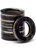 Brunello Cucinelli napkin rings (set of six) - Black