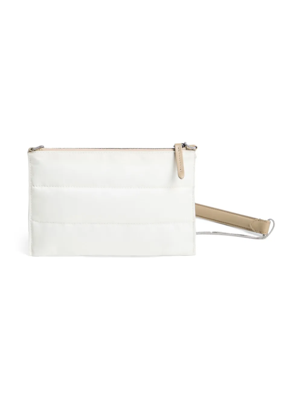 Brunello Cucinelli Kids Gewatteerde schoudertas Wit