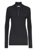 Brunello Cucinelli ribbed-knit wool-blend top - Black