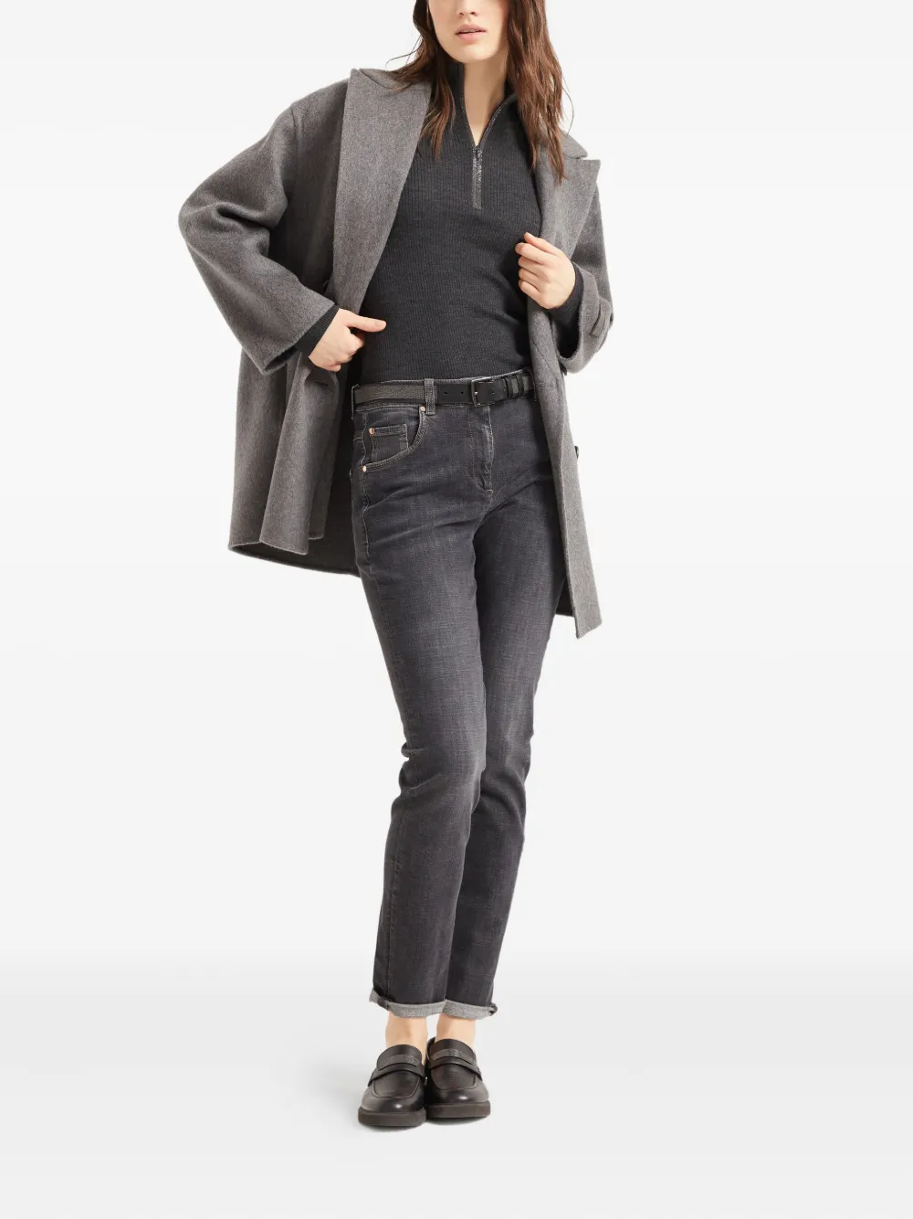 Brunello Cucinelli ribbed-knit wool-blend top | T-Shirts & Jersey Shirts | Image 2