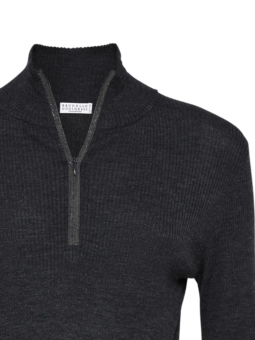 Ribbed-Knit Wool-Blend Top
