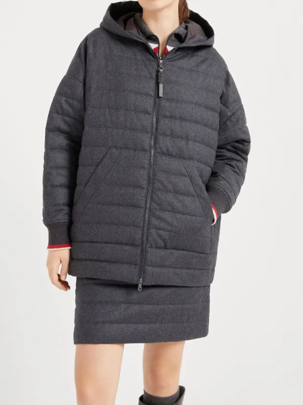 Brunello Cucinelli padded-design Coat | Grey | FARFETCH AO