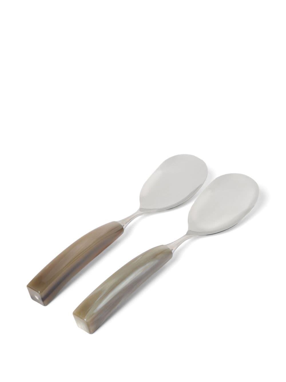 Brunello Cucinelli stainless steel spoons (set of of two) - Beige