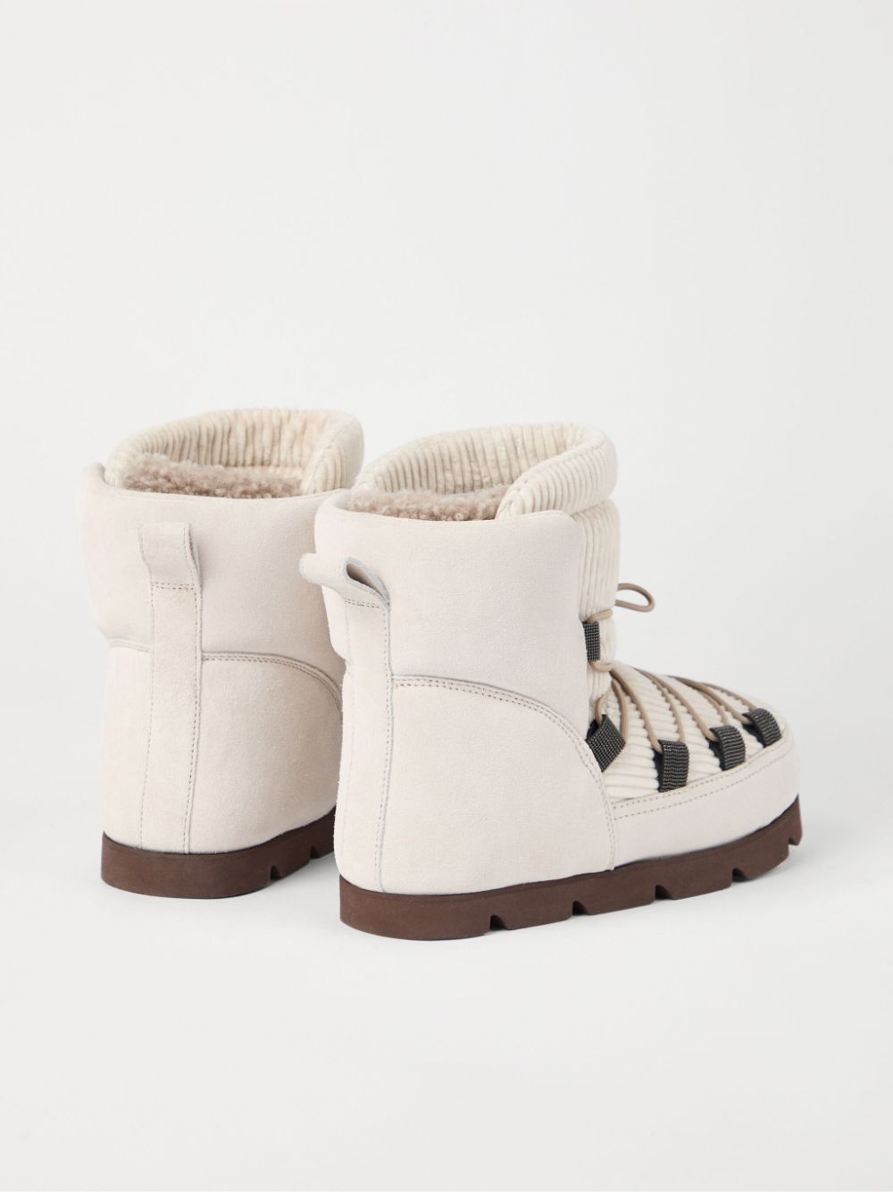 Brunello Cucinelli Monili-detail snow boots White