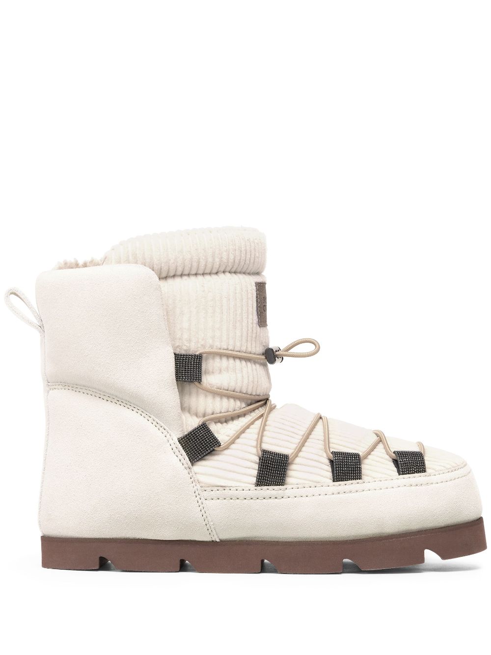 Brunello Cucinelli Monili-detail snow boots White