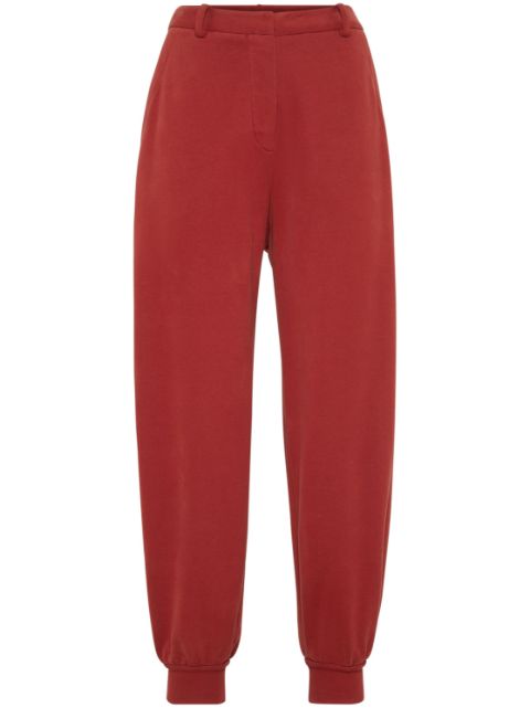 Brunello Cucinelli high-rise tapered track pants Women