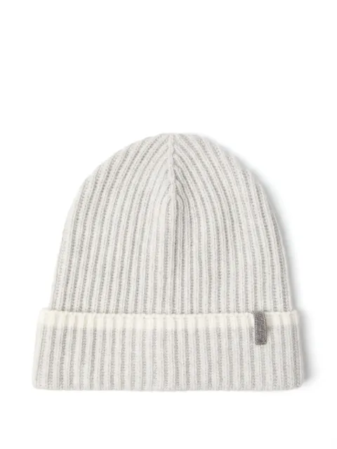 Brunello Cucinelli Monili-detail beanie hat