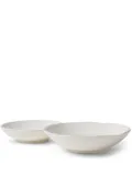Brunello Cucinelli asymmetric edge plates (set of two) - White