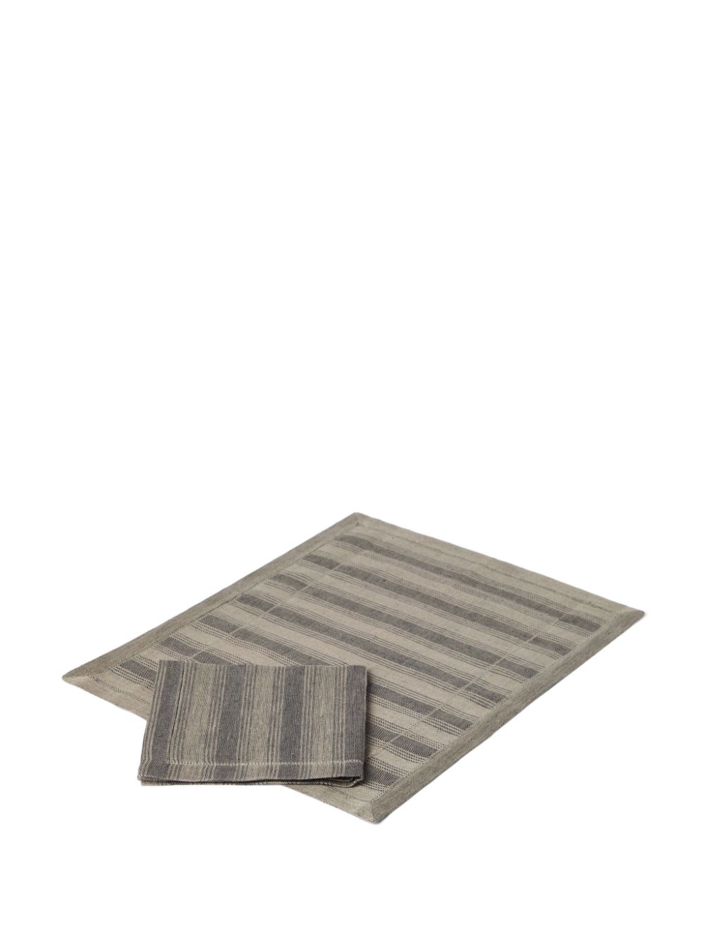 Brunello Cucinelli placemat and napkin set - Grijs