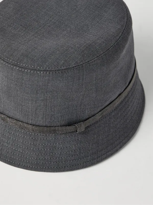 BRUNELLO CUCINELLI モニリチェンティテルハケットハット Brunello Cucinelli モニーレ バケットハット | グレー