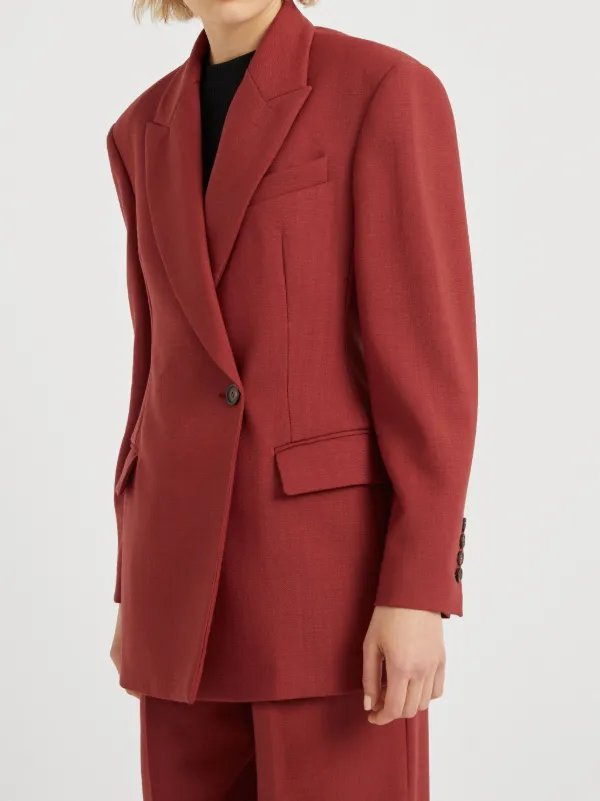 ボトムスその他 Brunello Cucinelli Wool Blazer With Peak Lapel Brunello Cucinelli Peak Lapel Wool Blazer Light Grey at