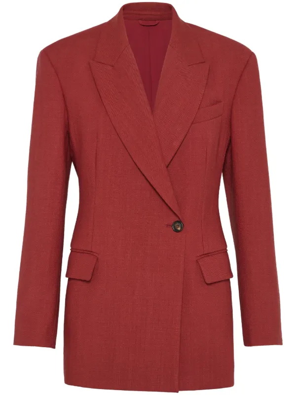 Brunello Cucinelli ウール ジャケット | レッド | FARFETCH JP
