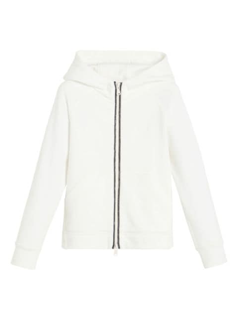 Brunello Cucinelli Kids hoodie med dragkedja