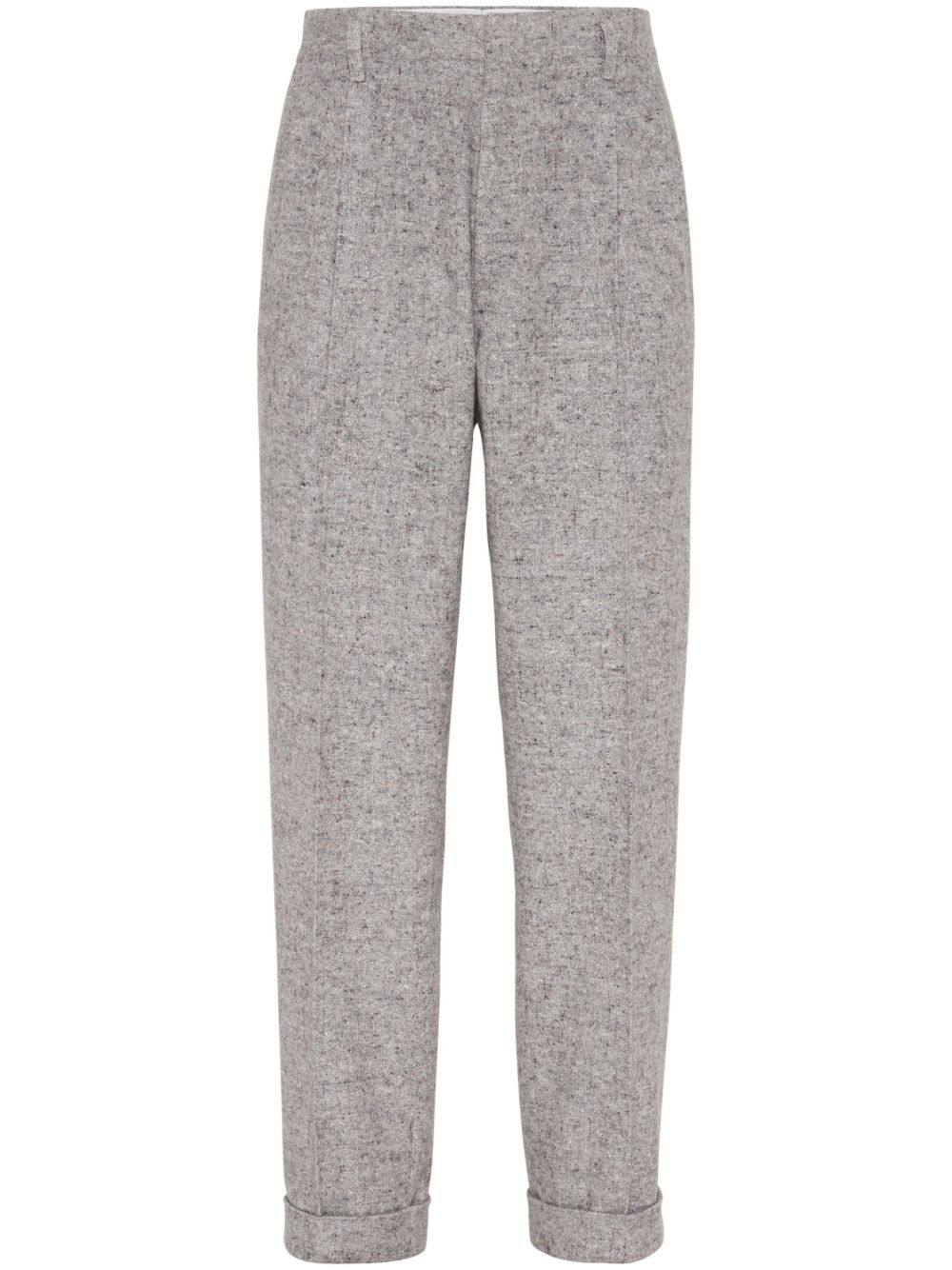 Brunello Cucinelli pleat-detail wool trousers - Grey