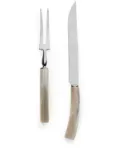 Brunello Cucinelli steel carving cutlery (set of two) - Neutrals