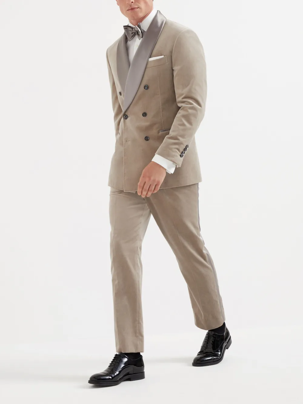 Brunello Cucinelli Pak met dubbele rij knopen - Beige