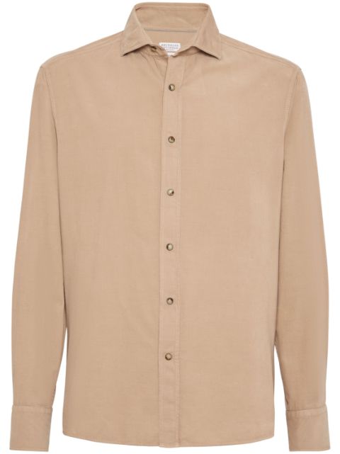 Brunello Cucinelli corduroy cotton shirt Men