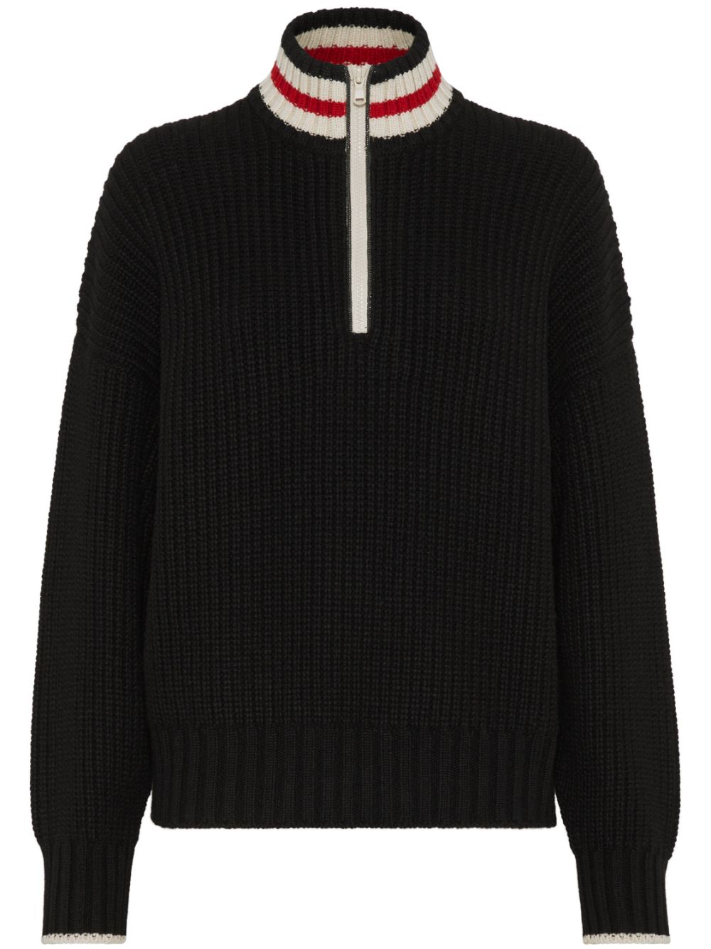 Brunello Cucinelli striped ribbed knit cashmere sweater Women