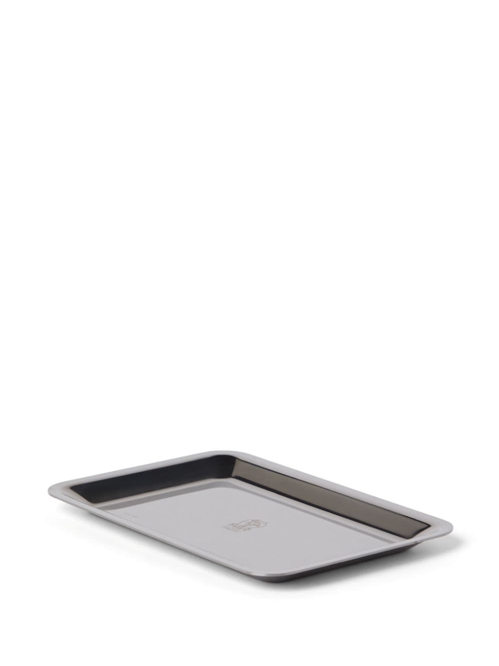 Brunello Cucinelli logo-engraved tray - Grijs