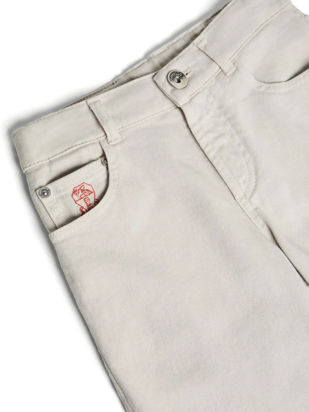 Brunello Cucinelli Kids Straight jeans Beige