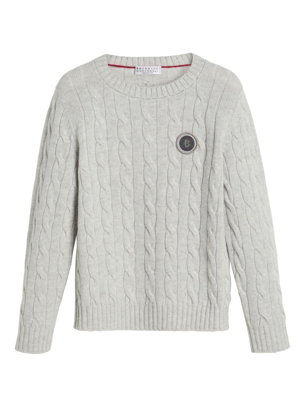 BRUNELLO CUCINELLI LOGO-PATCH CASHMERE JUMPER 