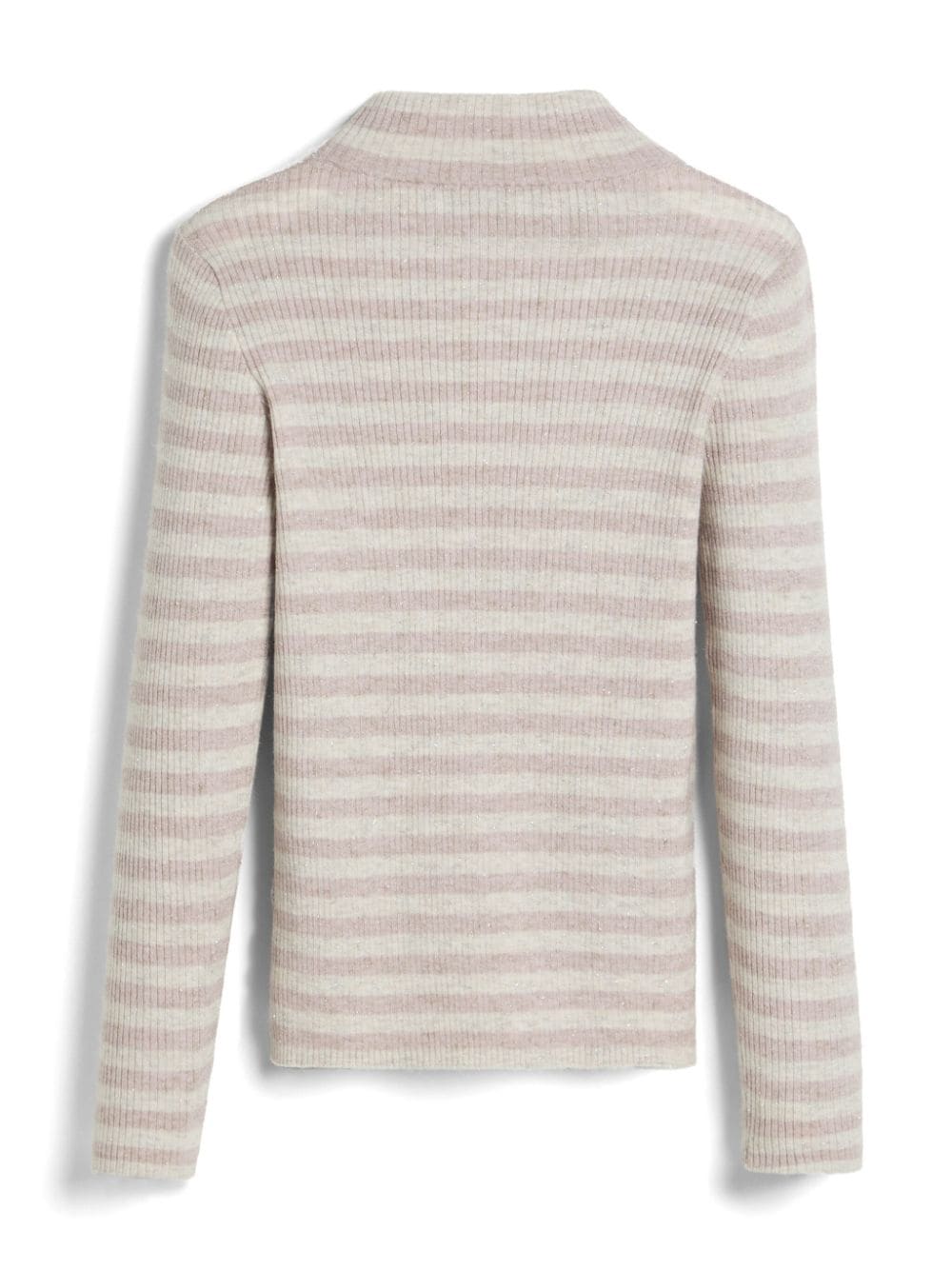 Brunello Cucinelli Kids striped high-neck jumper - Roze