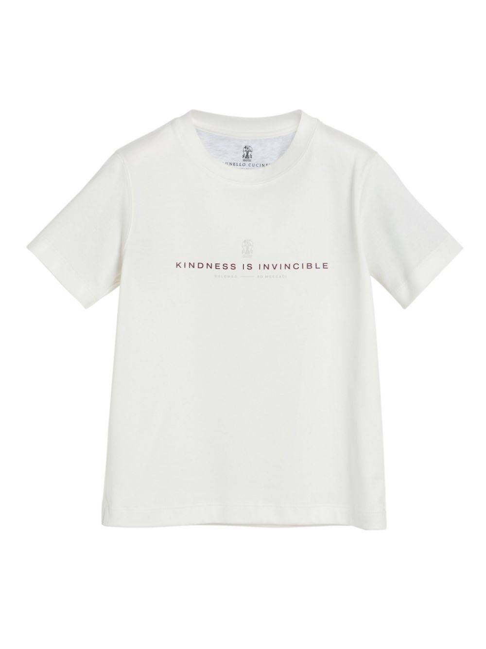 Brunello Cucinelli Kids T-shirt met print Wit