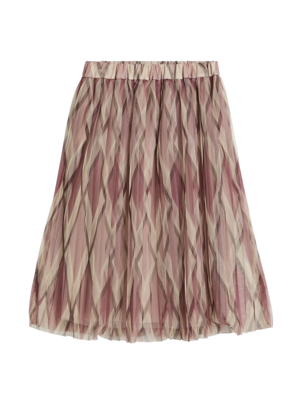 Brunello Cucinelli Kids pleated midi skirt - Rosa