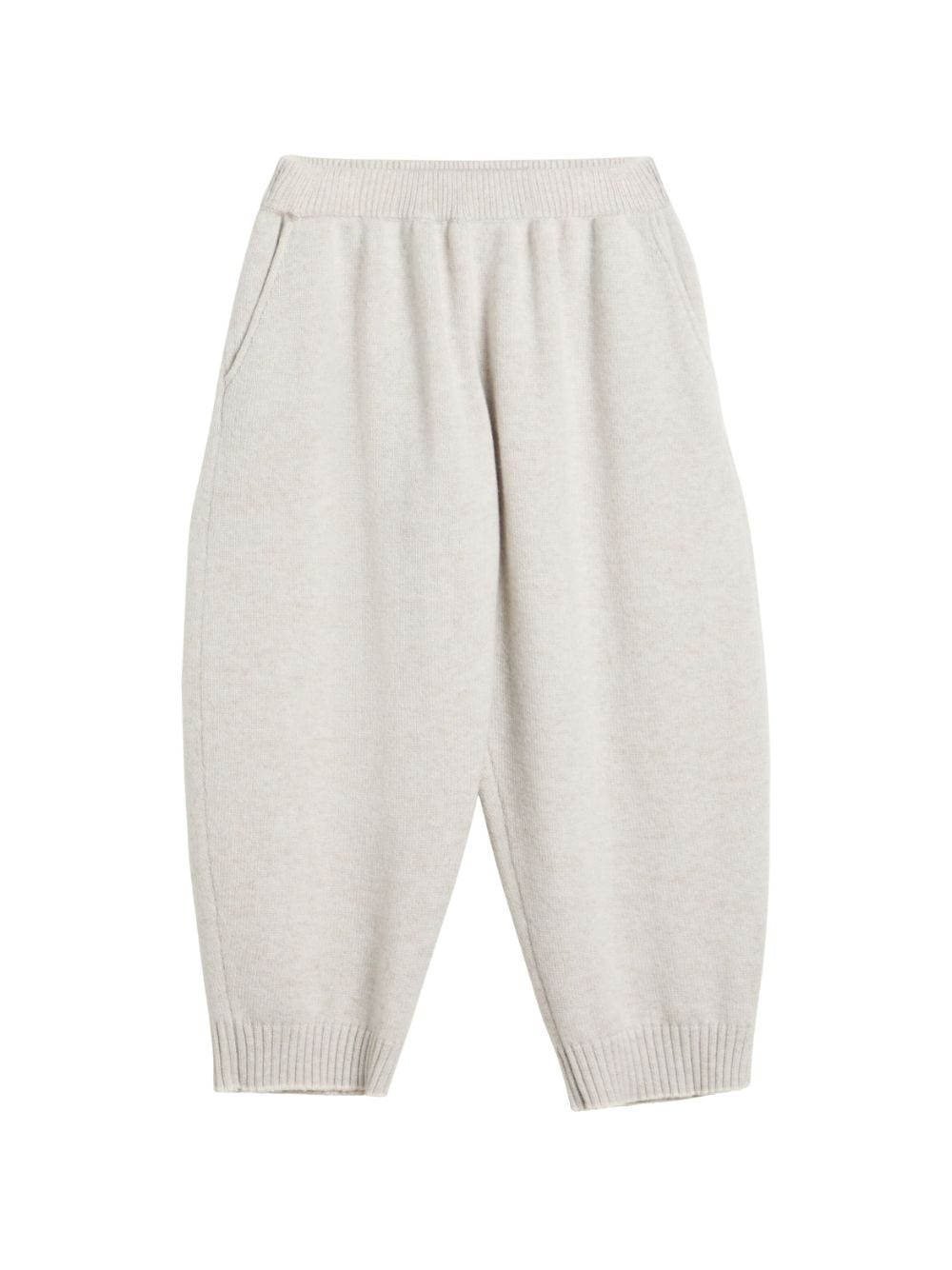 Brunello Cucinelli Kids Kasjmier trainingsbroek Beige