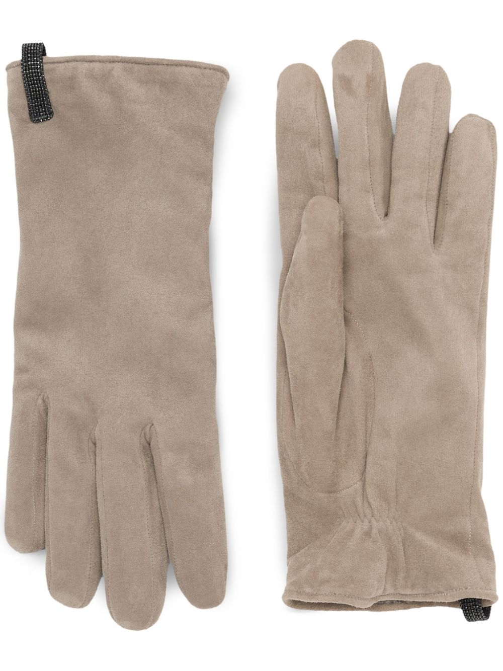 Brunello Cucinelli suede gloves - Neutrals