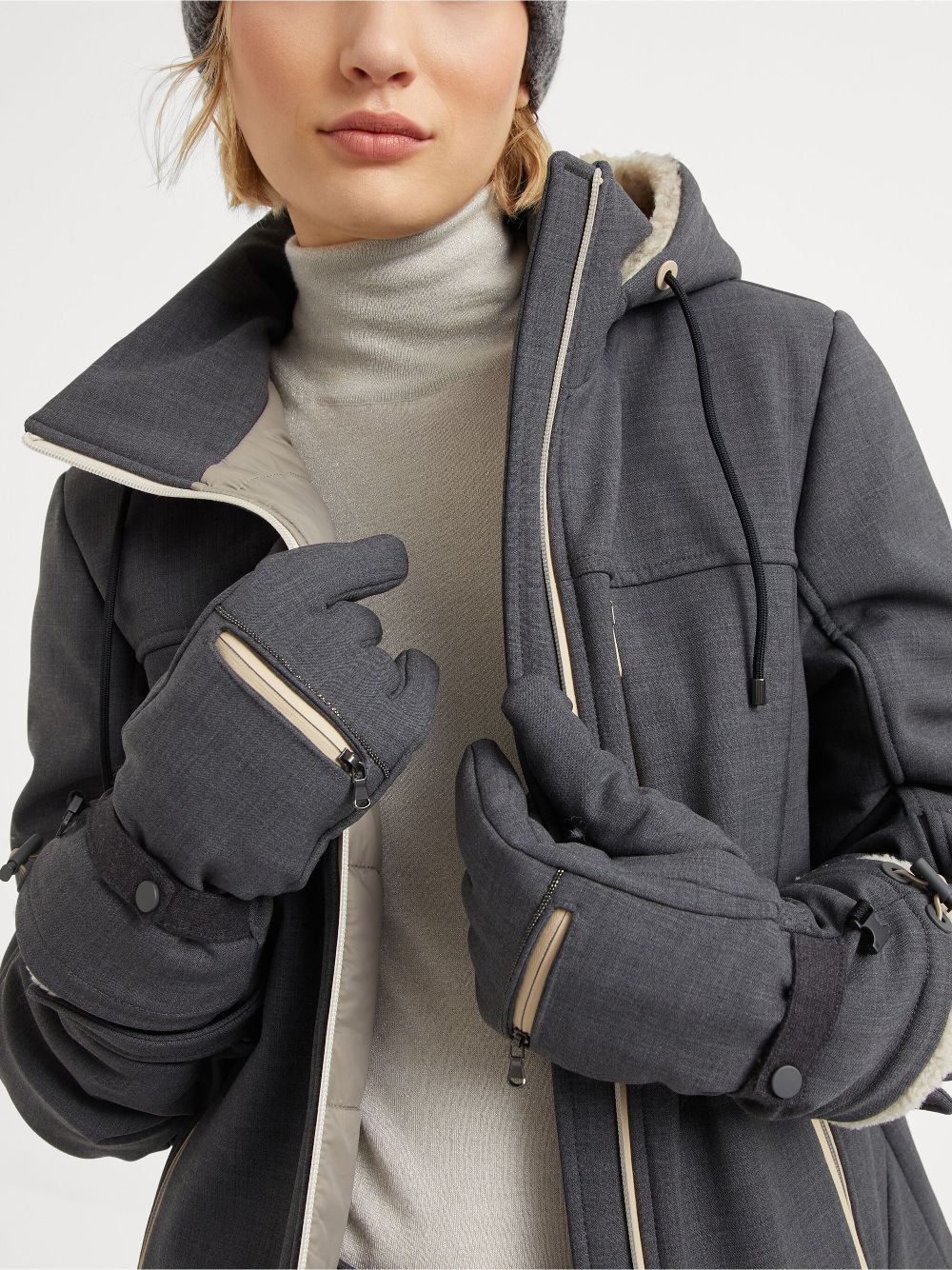 Best shopping deals Brunello Cucinelli Tropical Luxury wool gloves Women