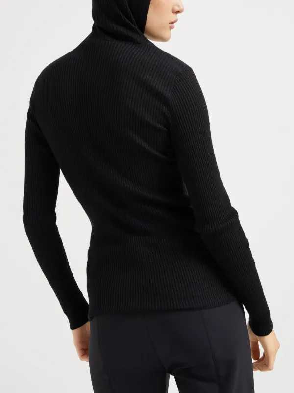 Brunello Cucinelli リブニット パーカー