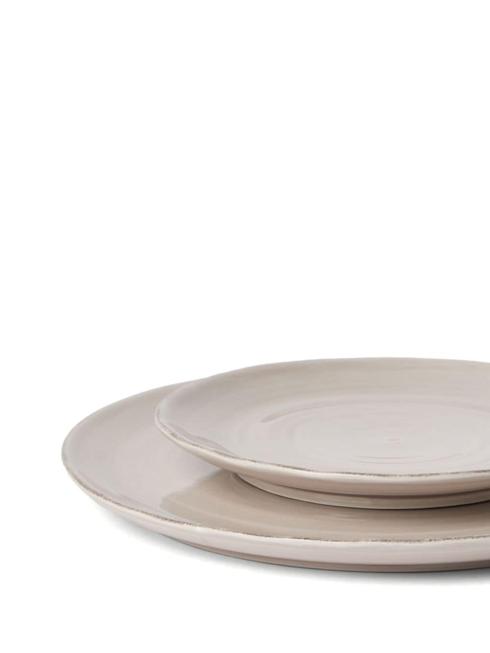 Brunello Cucinelli ceramic dining plates (set of two) - Bruin