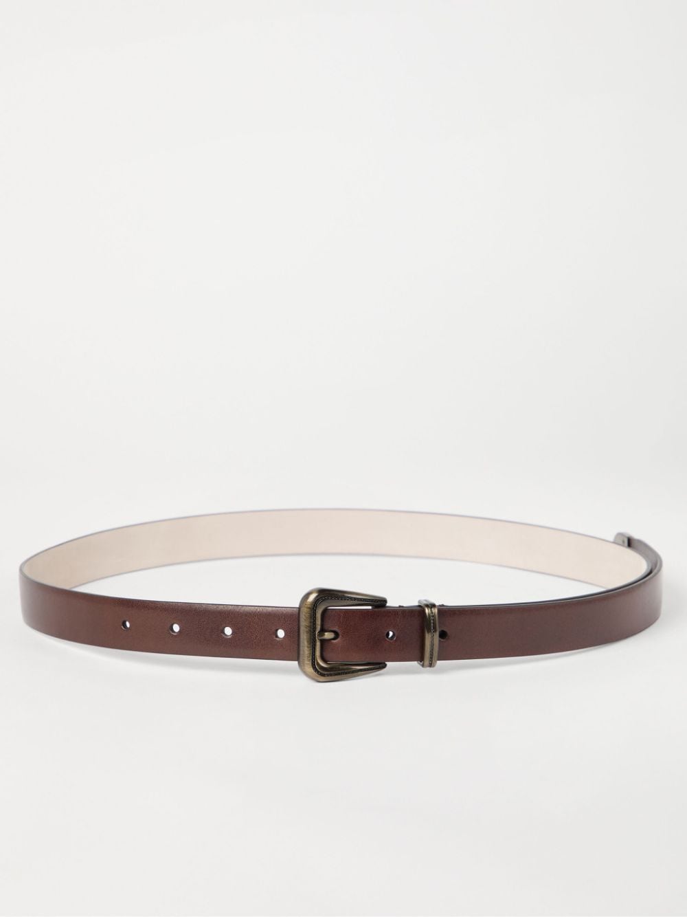 Brunello Cucinelli Leren riem - Bruin