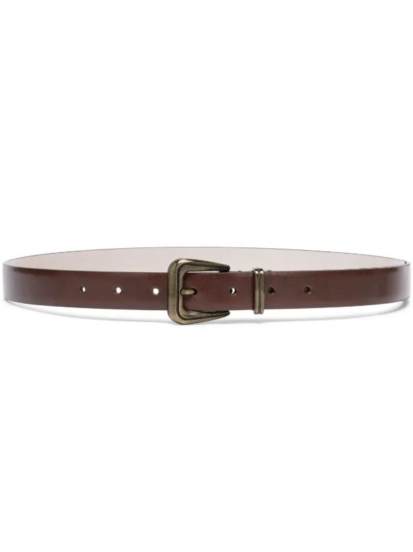 Brunello Cucinelli Cintura In Pelle | Marrone | FARFETCH IT