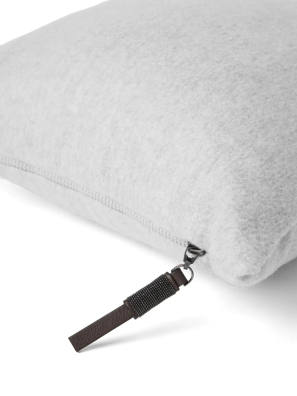 Brunello Cucinelli Cashmere Pillow In Grey