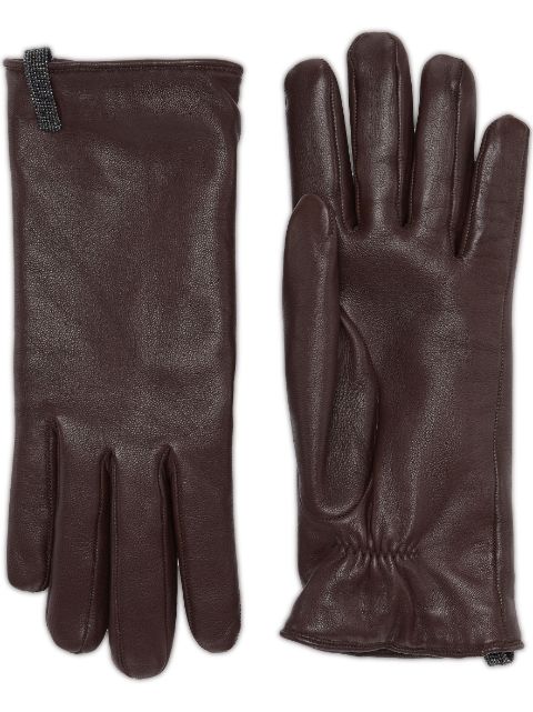 Brunello Cucinelli leather gloves 