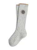 Brunello Cucinelli Kids cashmere rib-knit socks - Grey