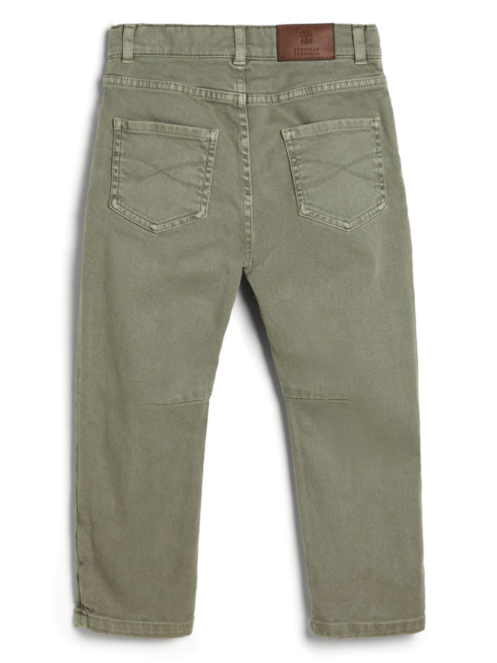 Brunello Cucinelli Kids straight-leg jeans - Groen