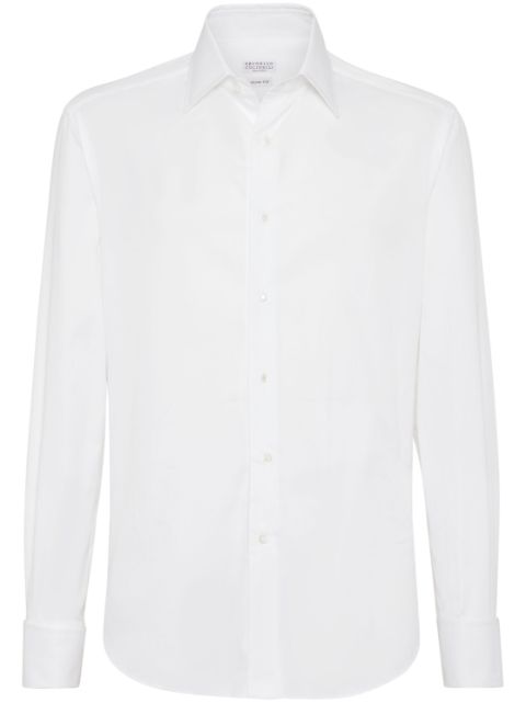 Brunello Cucinelli long-sleeved cotton shirt Men