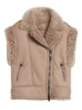 Brunello Cucinelli Kids sleeveless shearling vest - Pink