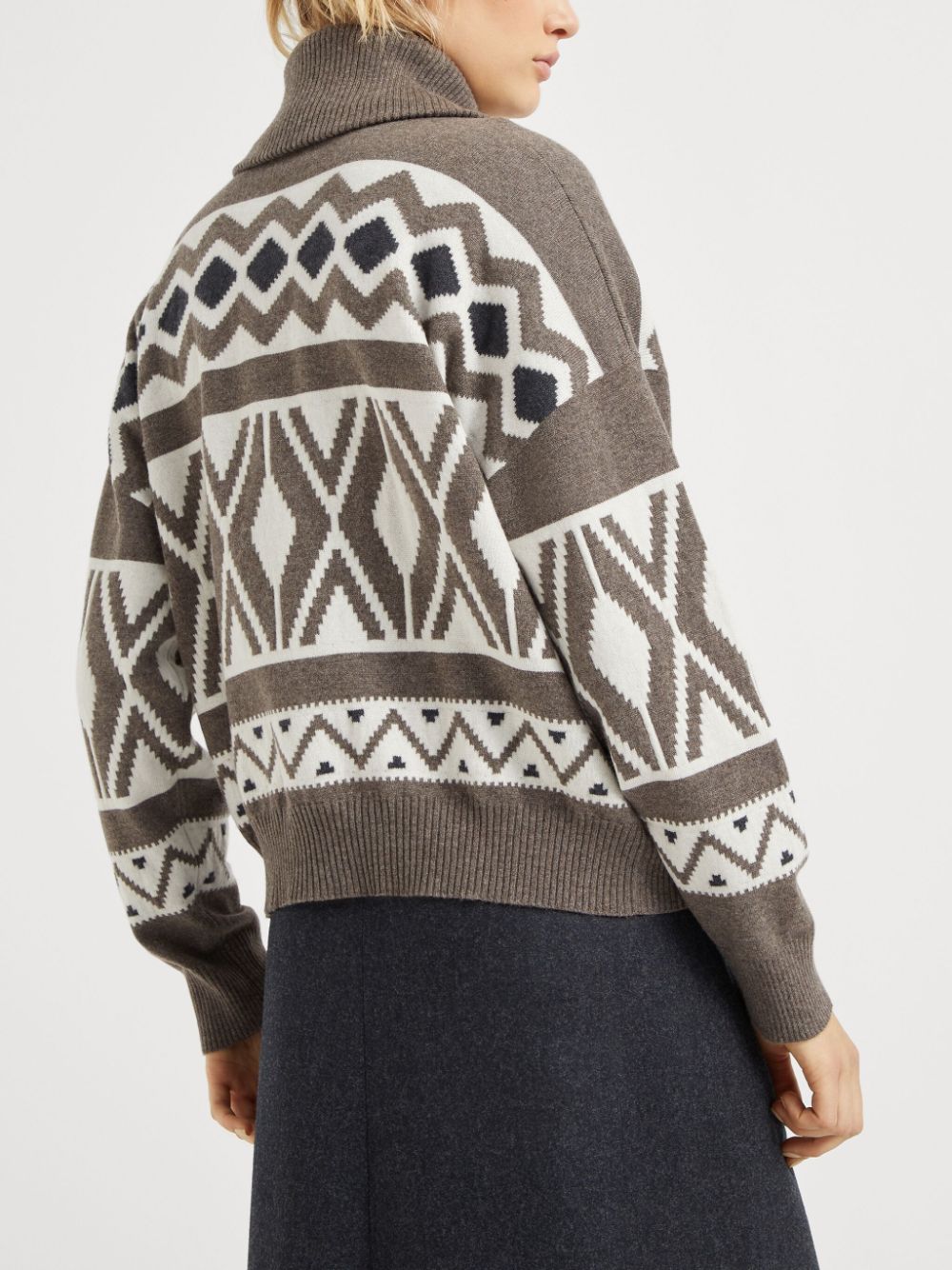 Brunello Cucinelli jacquard knit jumper Women