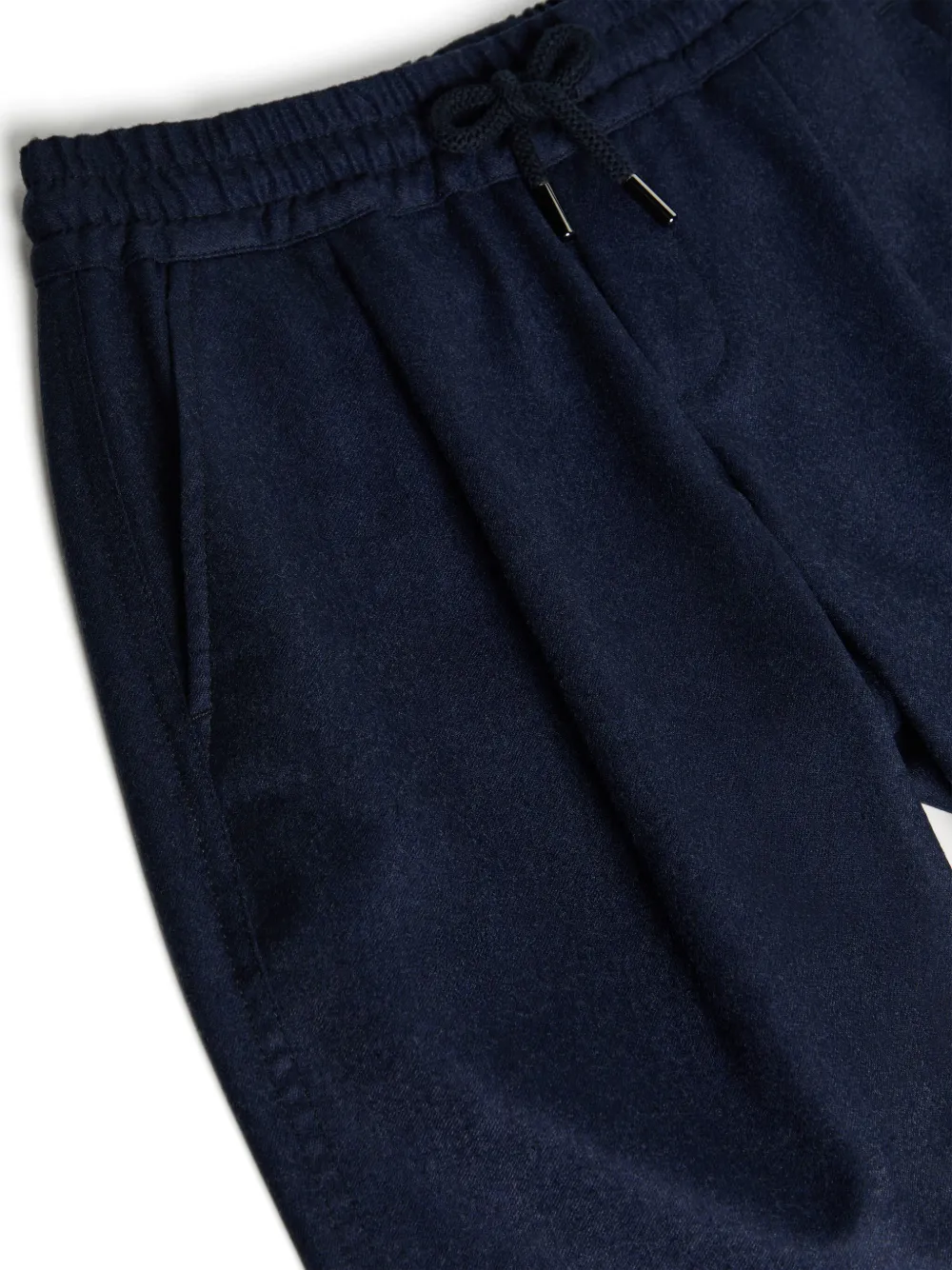 Brunello Cucinelli Kids Wollen trainingsbroek Blauw