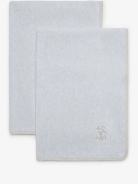 Brunello Cucinelli toalla con logo bordado