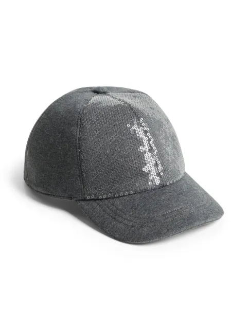 Brunello Cucinelli Kids sequin-embellished cap 