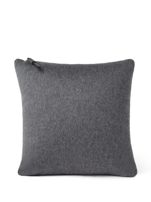 ブルネロクチネリカシミアクッション Brunello Cucinelli カシミア ピロー | グレー | FARFETCH JP