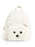 Brunello Cucinelli Kids plush bear backpack - White